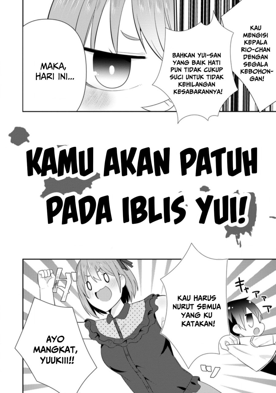 The Cute Girl Sitting Next to Me Is Trying to Make Me Fall in Love With Her as a Way to Ridicule Me Chapter 18 Bahasa Indonesia